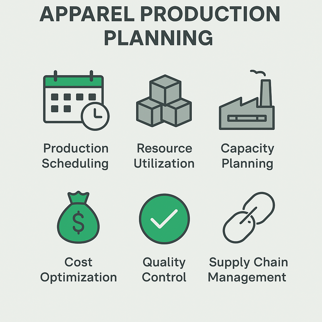 Apparel production planning software TrackIT